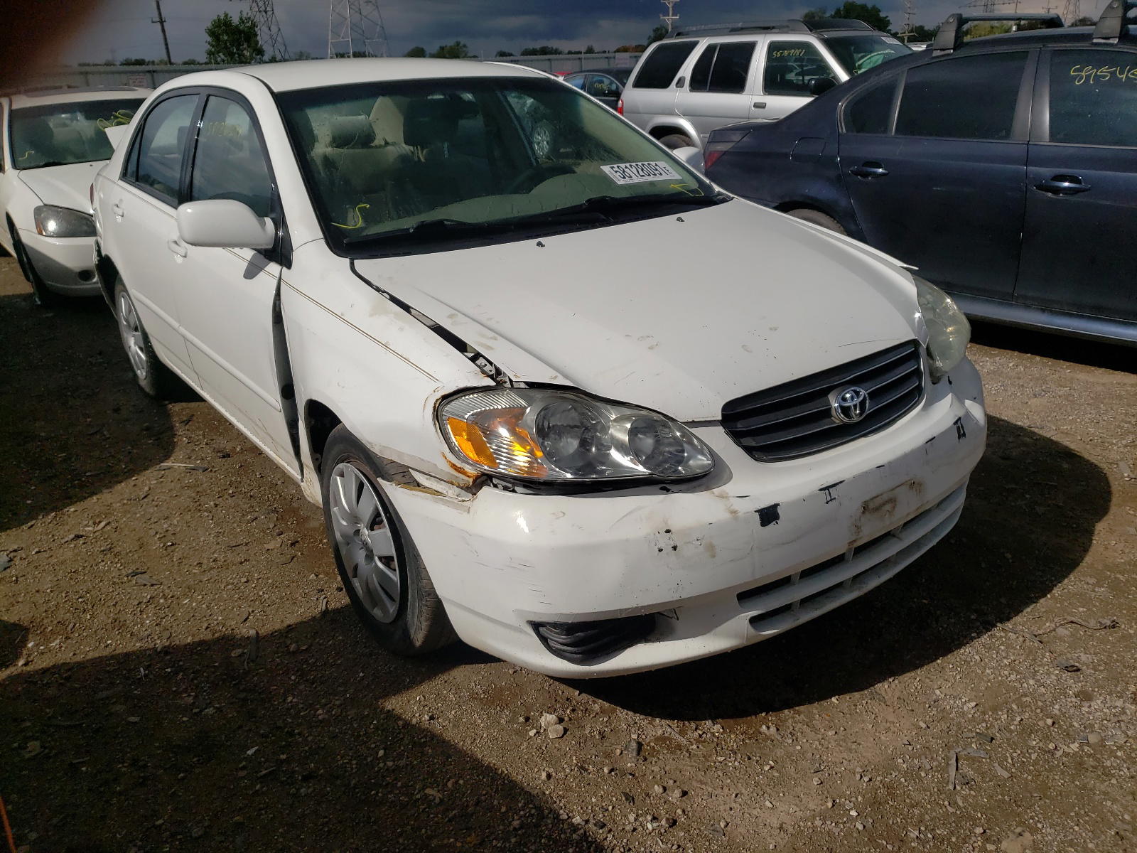 TOYOTA COROLLA CE 2003 with VIN JTDBR32E330028596 - Photo from auction