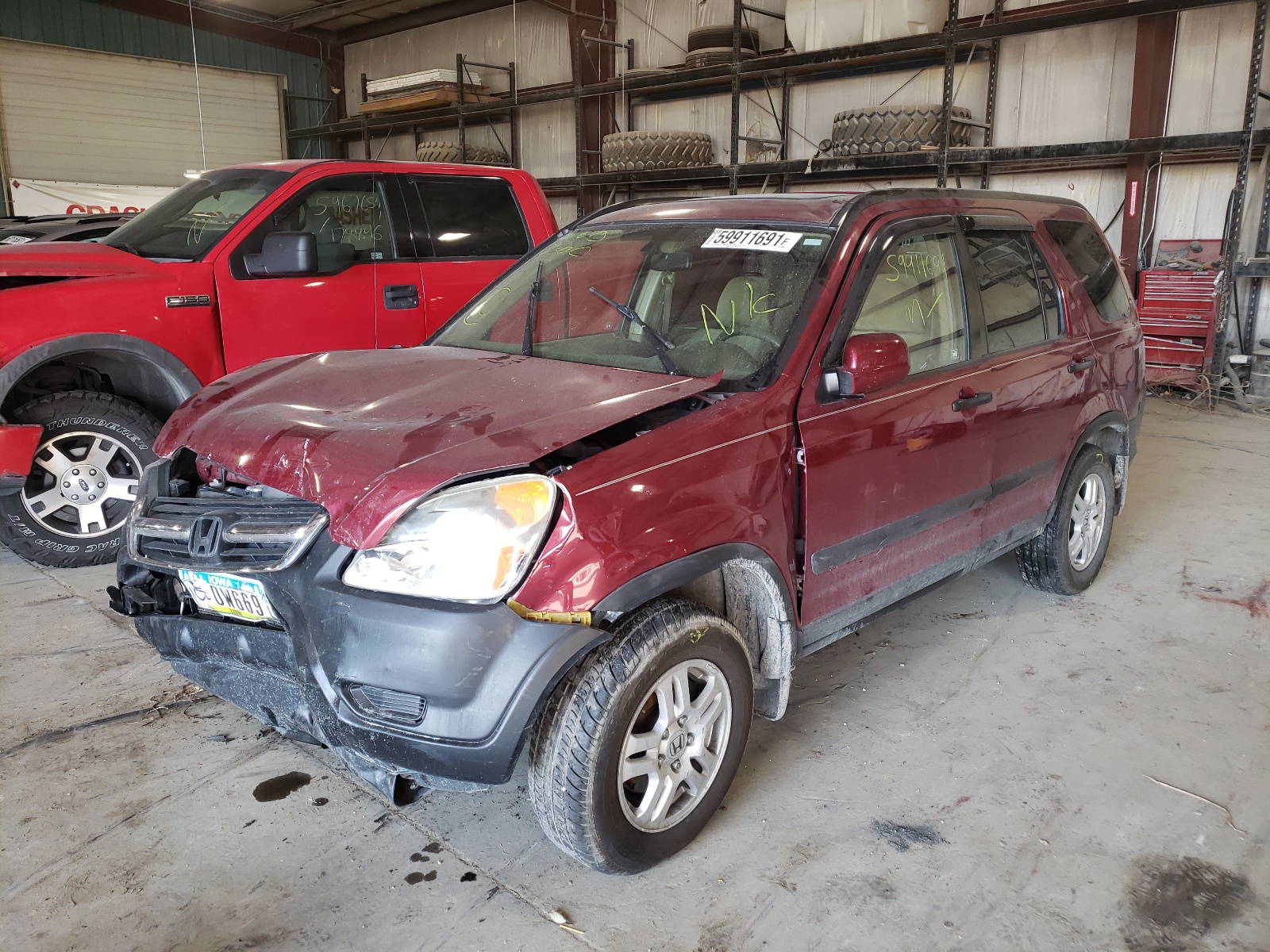 Photo 2 from auction – 2004 HONDA CRV with VIN JHLRD78894C023380