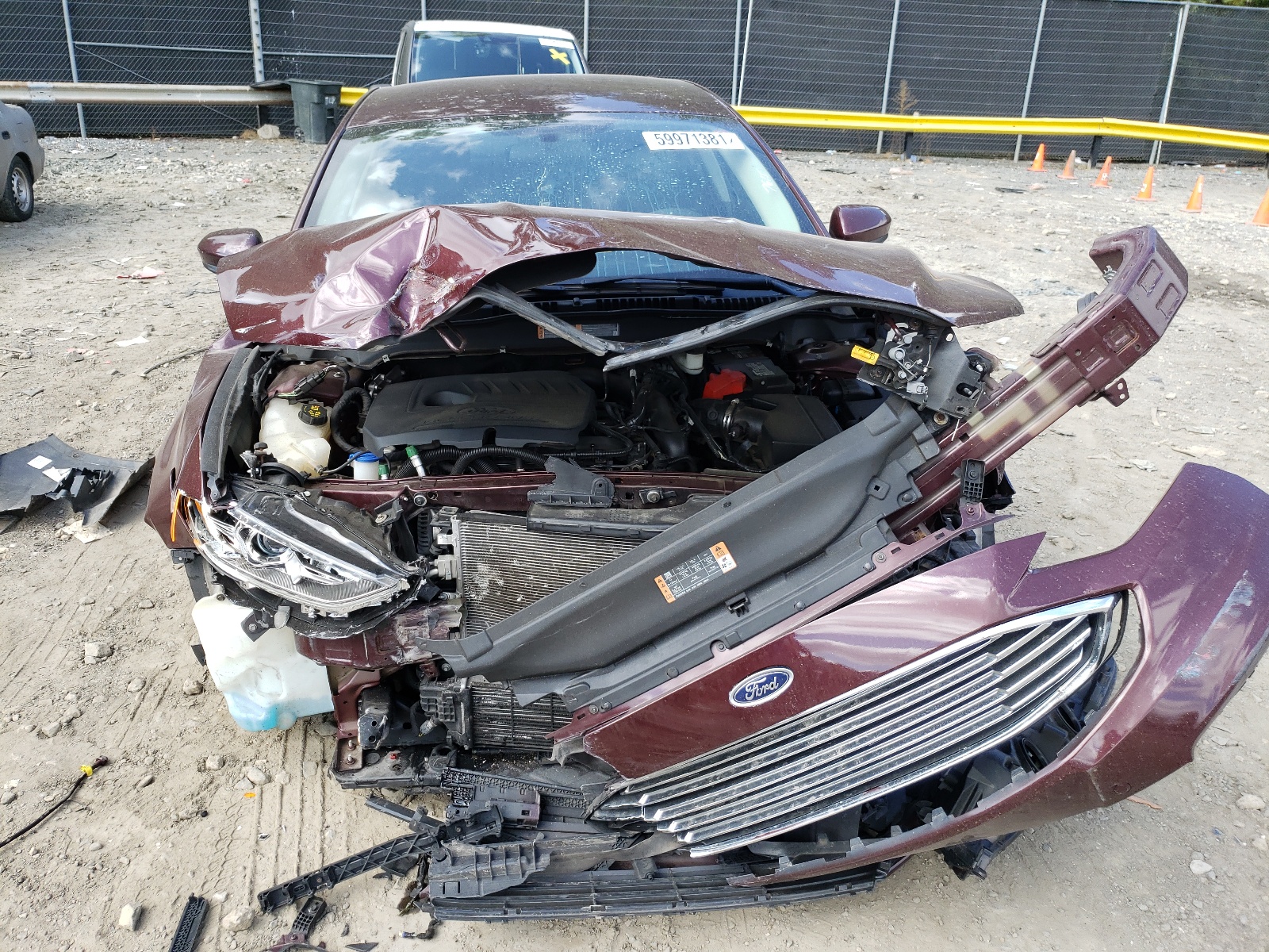 Photo 9 from auction – 2017 FORD FUSION SE with VIN 3FA6P0HD2HR122101