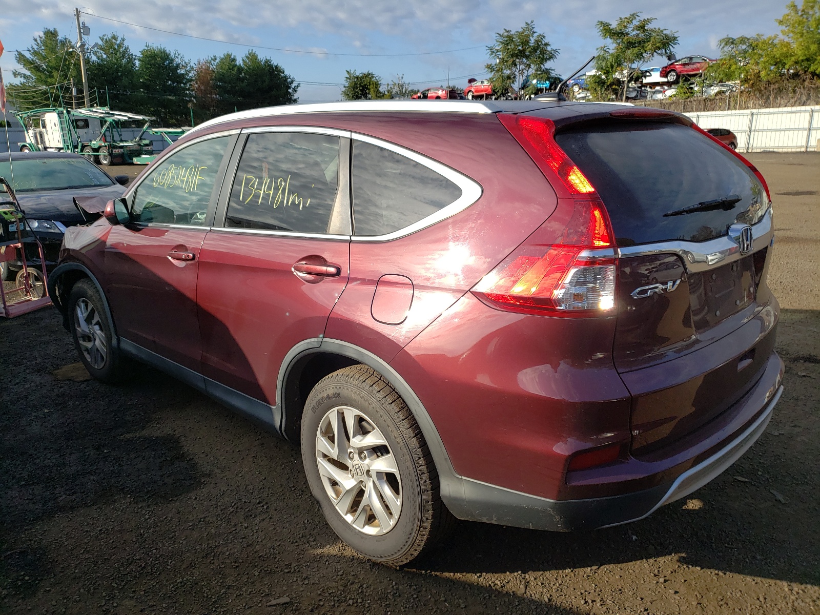 Photo 3 from auction – 2016 HONDA CR-V EXL with VIN 5J6RM4H77GL032791