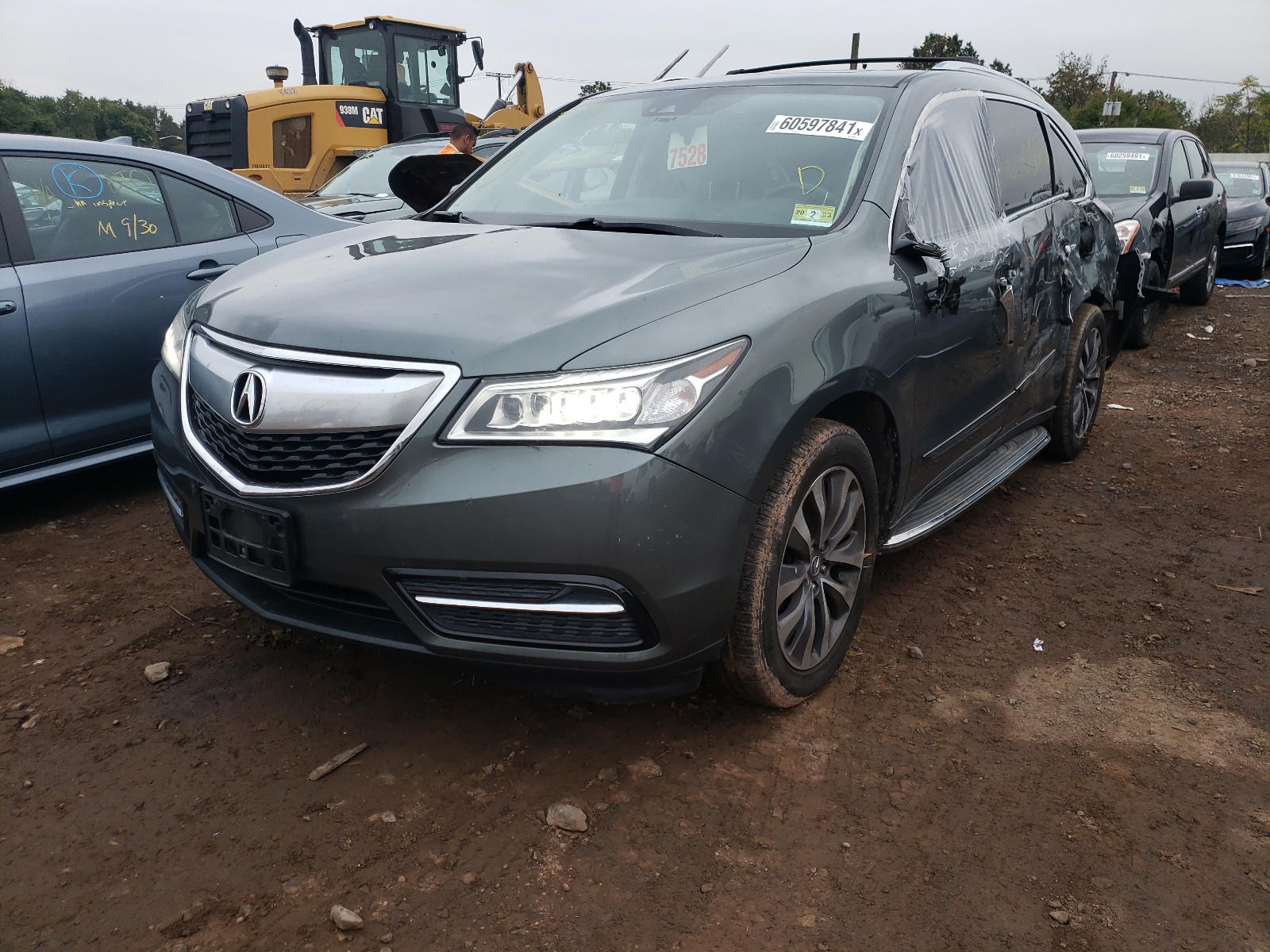 Photo 2 from auction – 2016 ACURA MDX TECHNO with VIN 5FRYD4H40GB023116