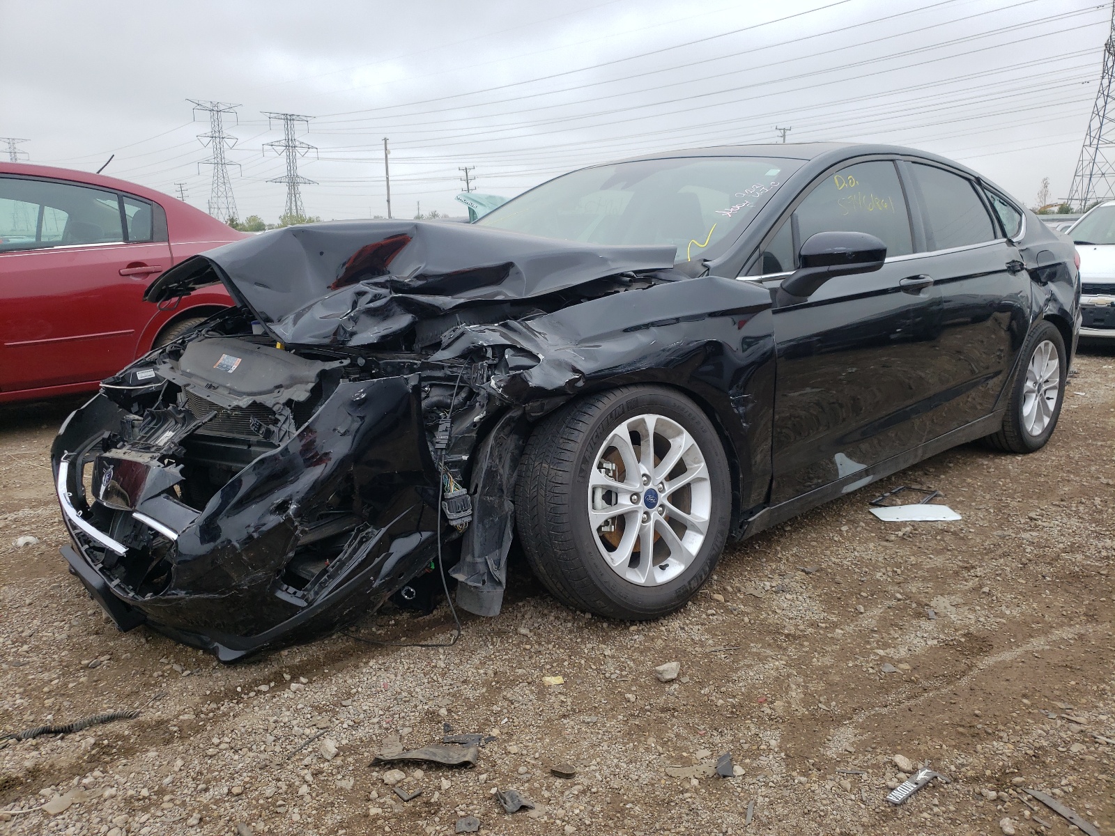 Photo 2 from auction – 2020 FORD FUSION SE with VIN 3FA6P0HD4LR123260