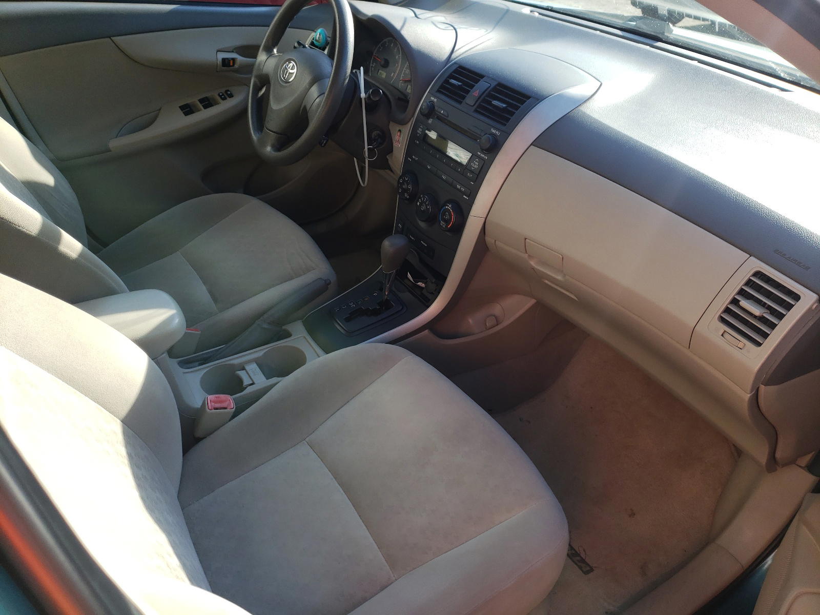Photo 5 from auction – 2009 TOYOTA COROLLA BA with VIN 2T1BU40E19C098474