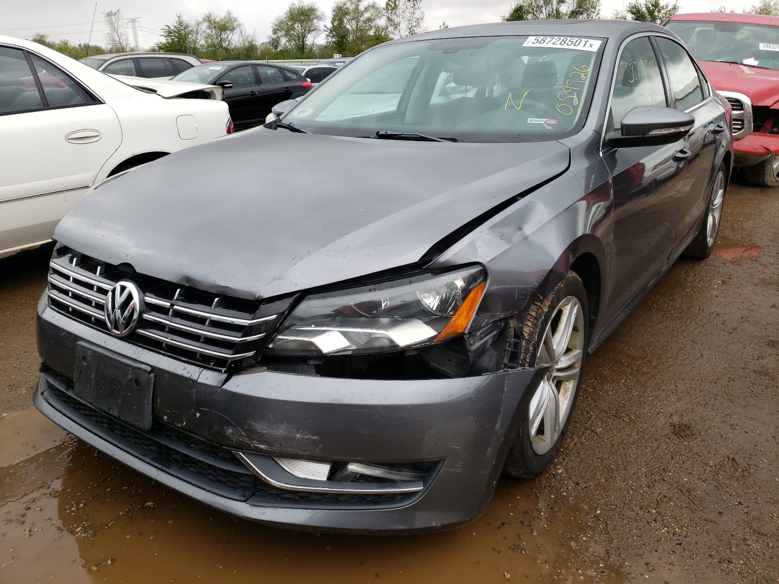 Photo 2 from auction – 2012 VOLKSWAGEN PASSAT SE with VIN 1VWBM7A38CC059926