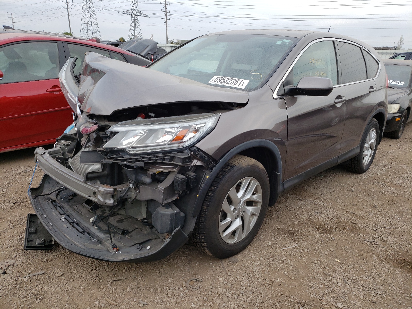 Photo 2 from auction – 2016 HONDA CR-V EX with VIN 5J6RM4H59GL076077