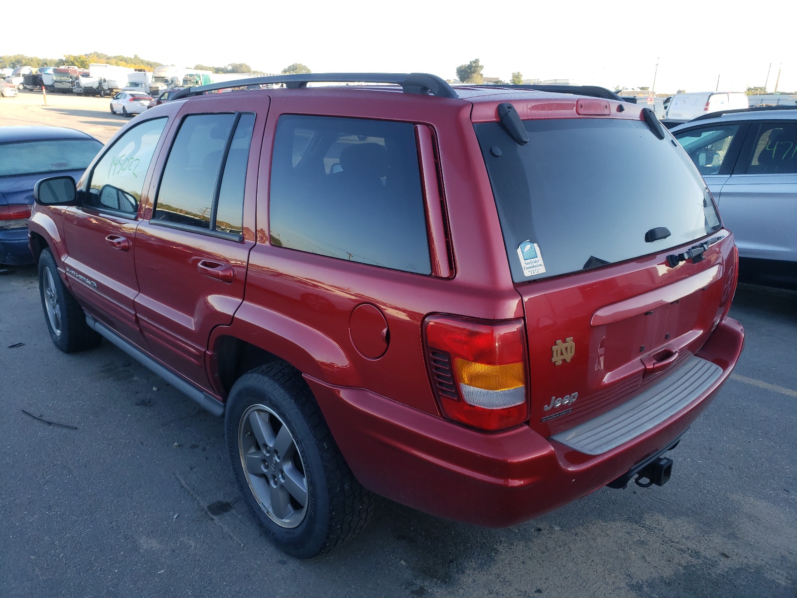 Photo 3 from auction – 2002 JEEP GRAND CHER with VIN 1J8GW68JX2C308896