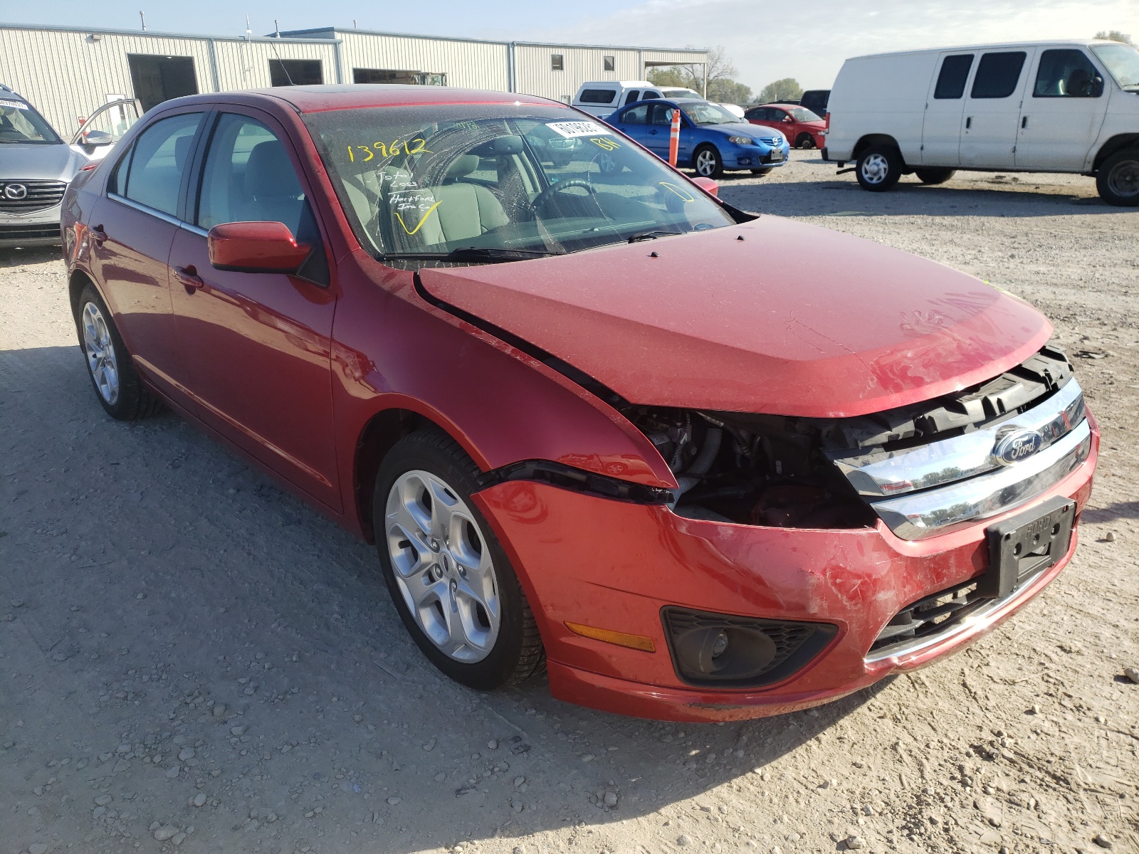FORD FUSION SE 2011 with VIN 3FAHP0HA5BR139612 - Photo from auction