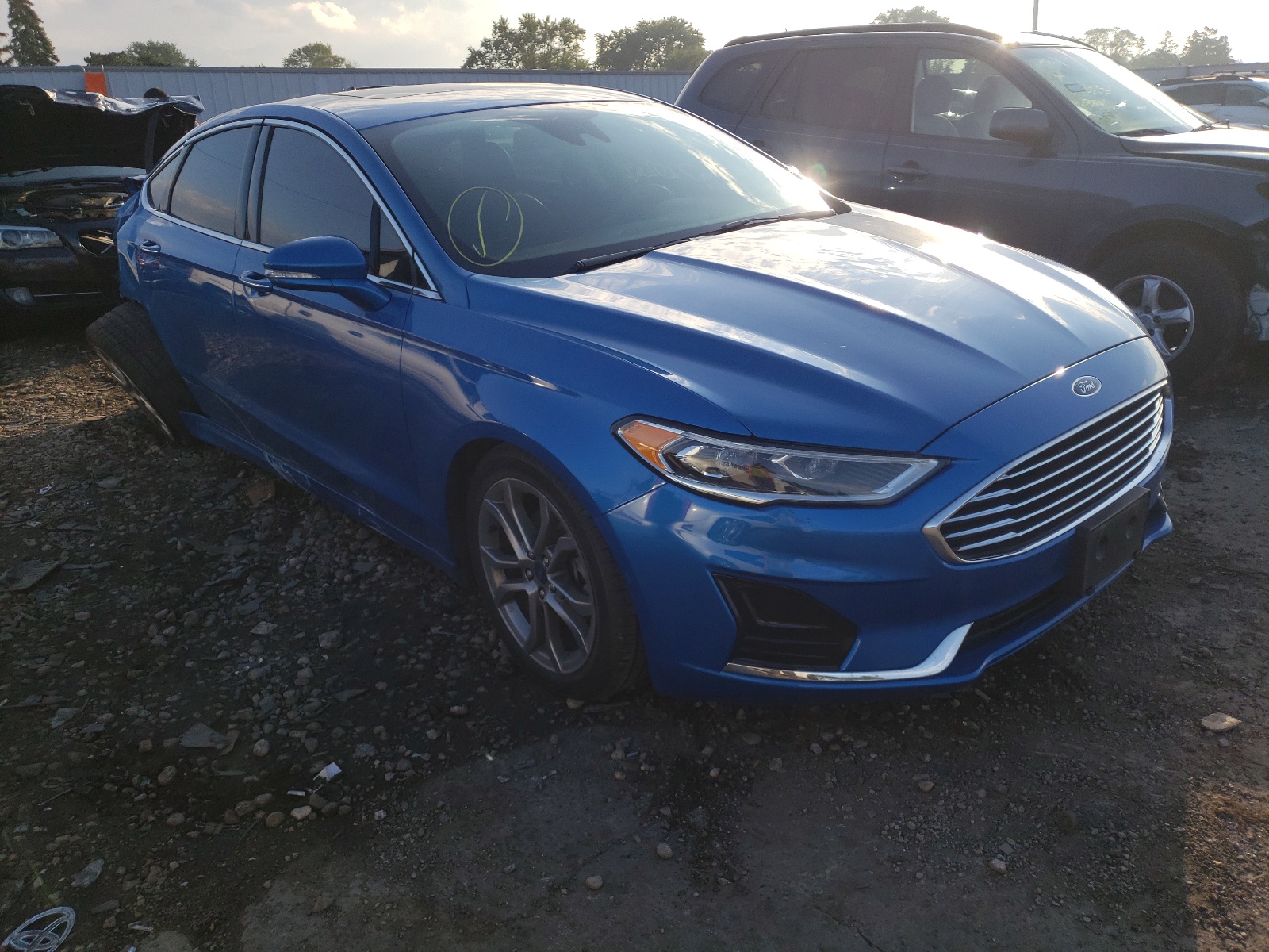 FORD FUSION SEL 2019 with VIN 3FA6P0CD3KR141965 - Photo from auction