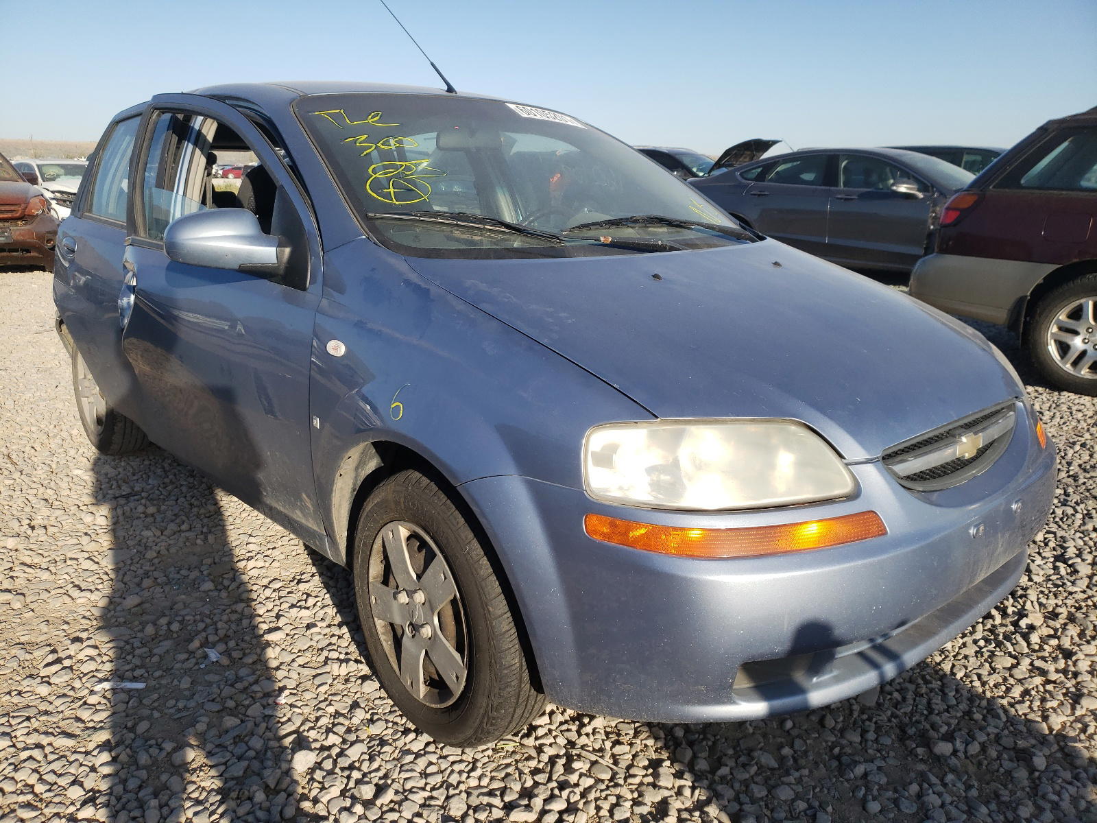 CHEVROLET AVEO BASE 2007 with VIN KL1TD66677B788846 - Photo from auction