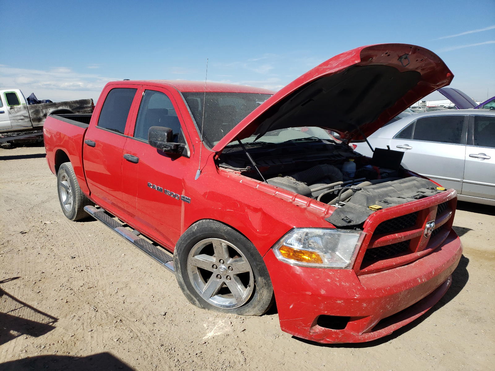DODGE RAM 1500 S 2012 with VIN 1C6RD7KT9CS176914 - Photo from auction