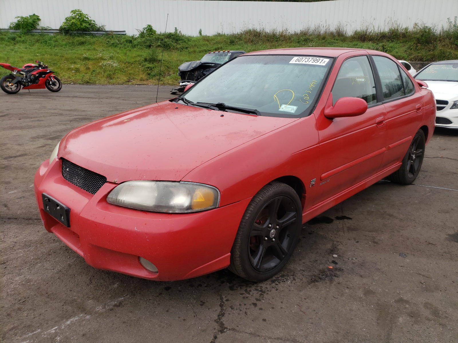 Photo 15 from auction – 2002 NISSAN SENTRA SE- with VIN 3N1AB51DX2L708200