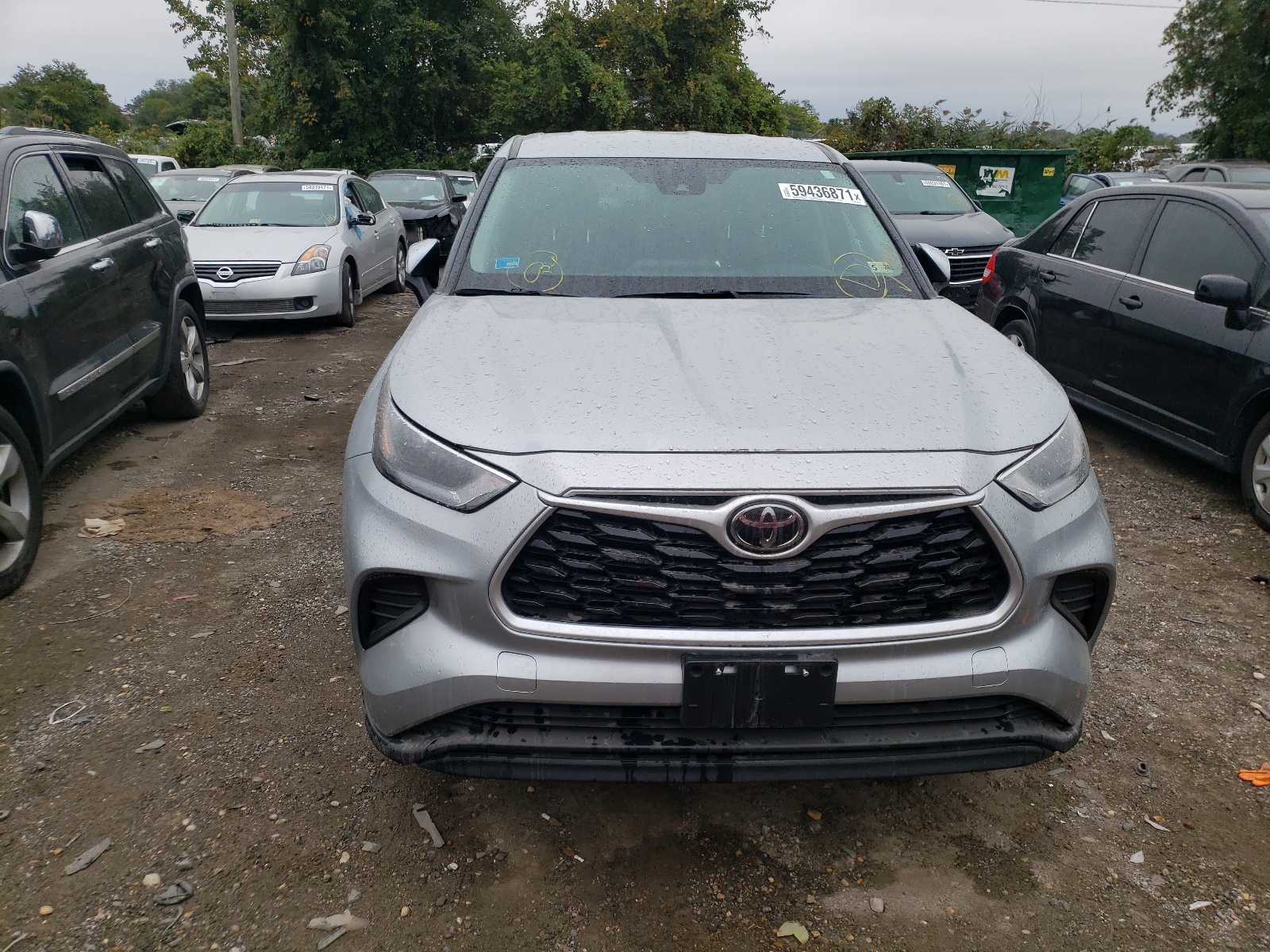 Photo 9 from auction – 2021 TOYOTA HIGHLANDER with VIN 5TDCZRBH7MS081818