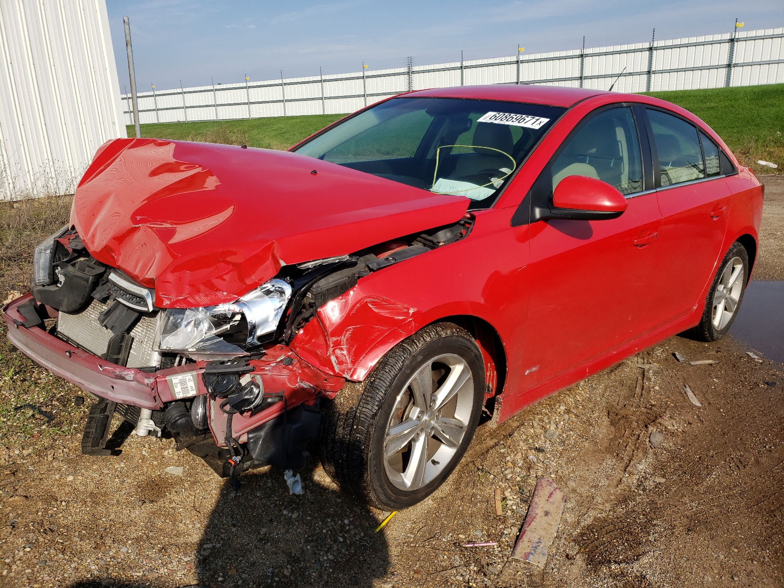 Photo 2 from auction – 2012 CHEVROLET CRUZE LT with VIN 1G1PG5SC2C7310413