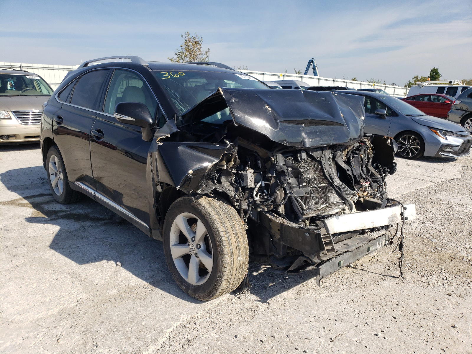 LEXUS RX 350 2012 with VIN 2T2BK1BA4CC153324 - Photo from auction