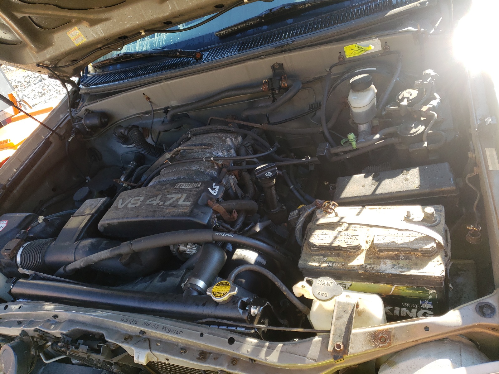 Photo 7 from auction – 2002 TOYOTA TUNDRA ACC with VIN 5TBBT44172S252489