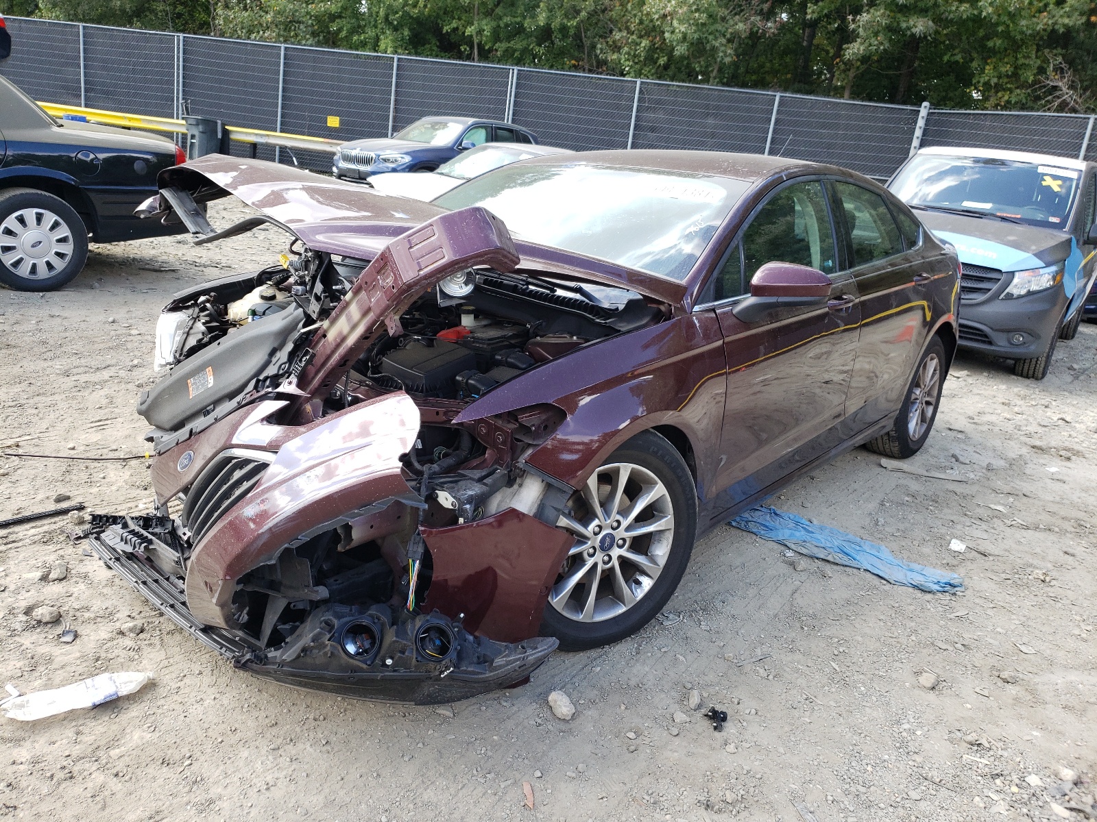 Photo 2 from auction – 2017 FORD FUSION SE with VIN 3FA6P0HD2HR122101