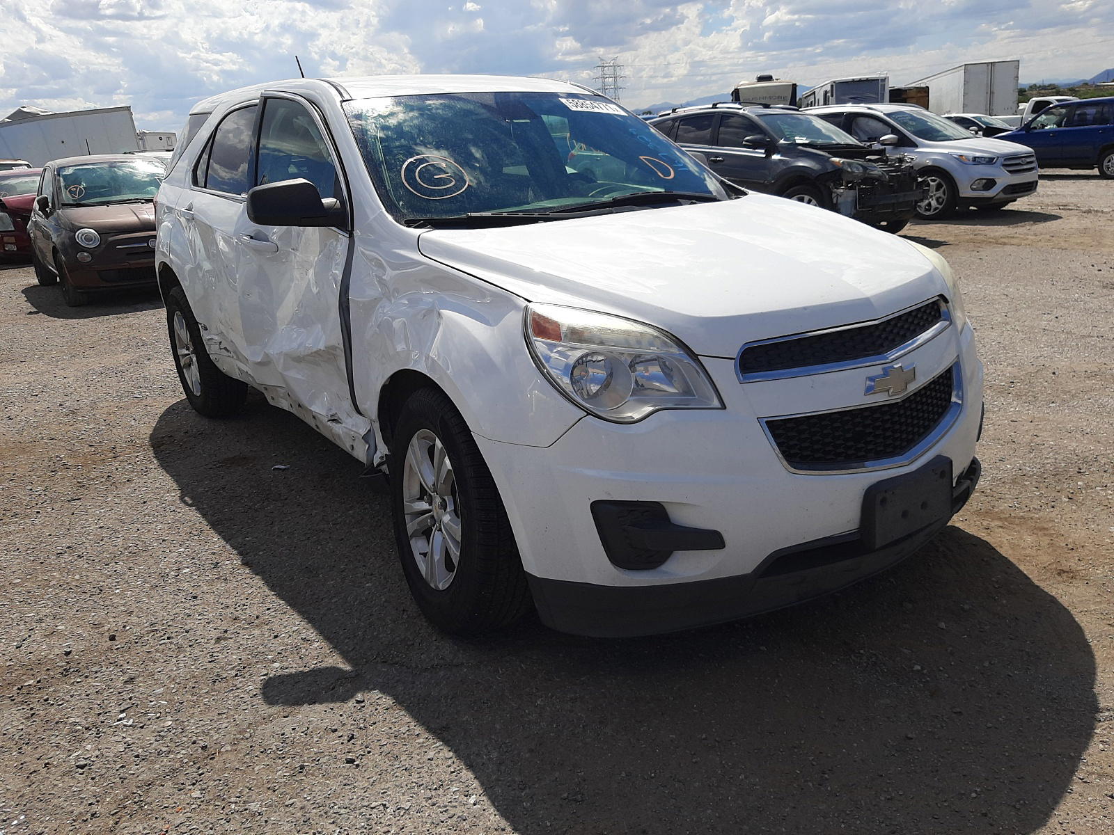 CHEVROLET EQUINOX LS 2014 with VIN 2GNFLEEK4E6167329 - Photo from auction