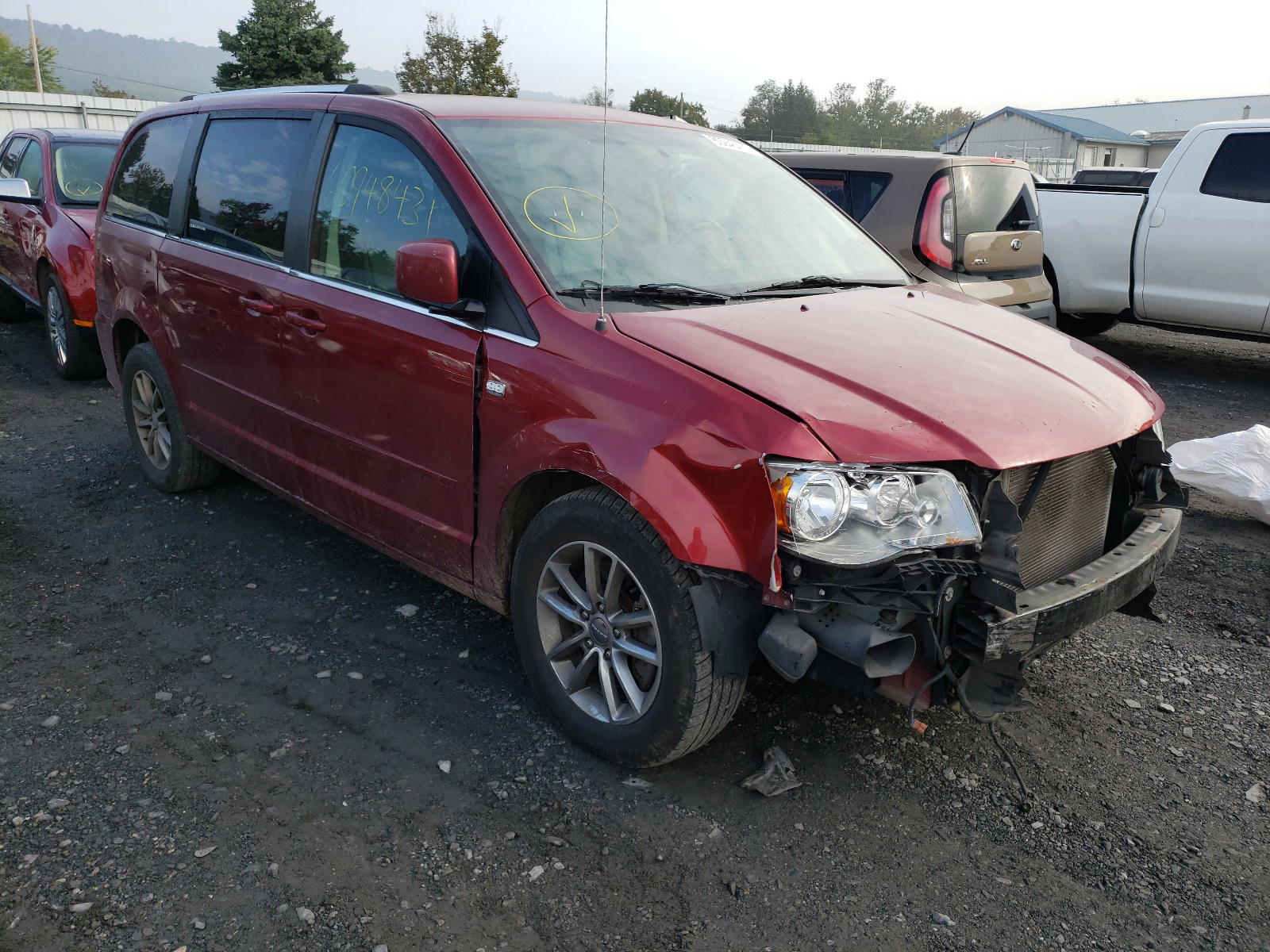 DODGE GRAND CARA 2014 with VIN 2C4RDGCG2ER468726 - Photo from auction