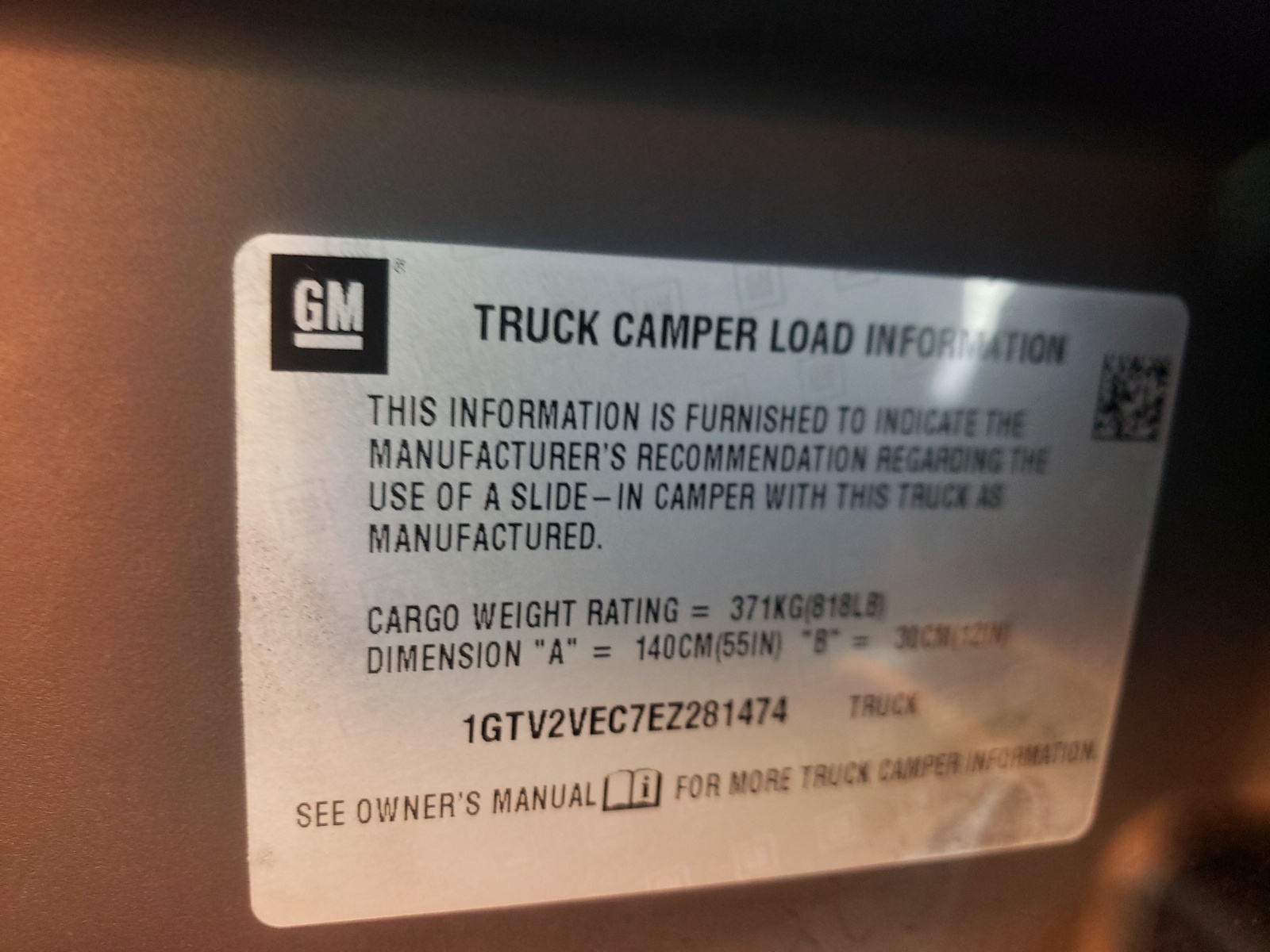 Photo 10 from auction – 2014 GMC SIERRA K15 with VIN 1GTV2VEC7EZ281474