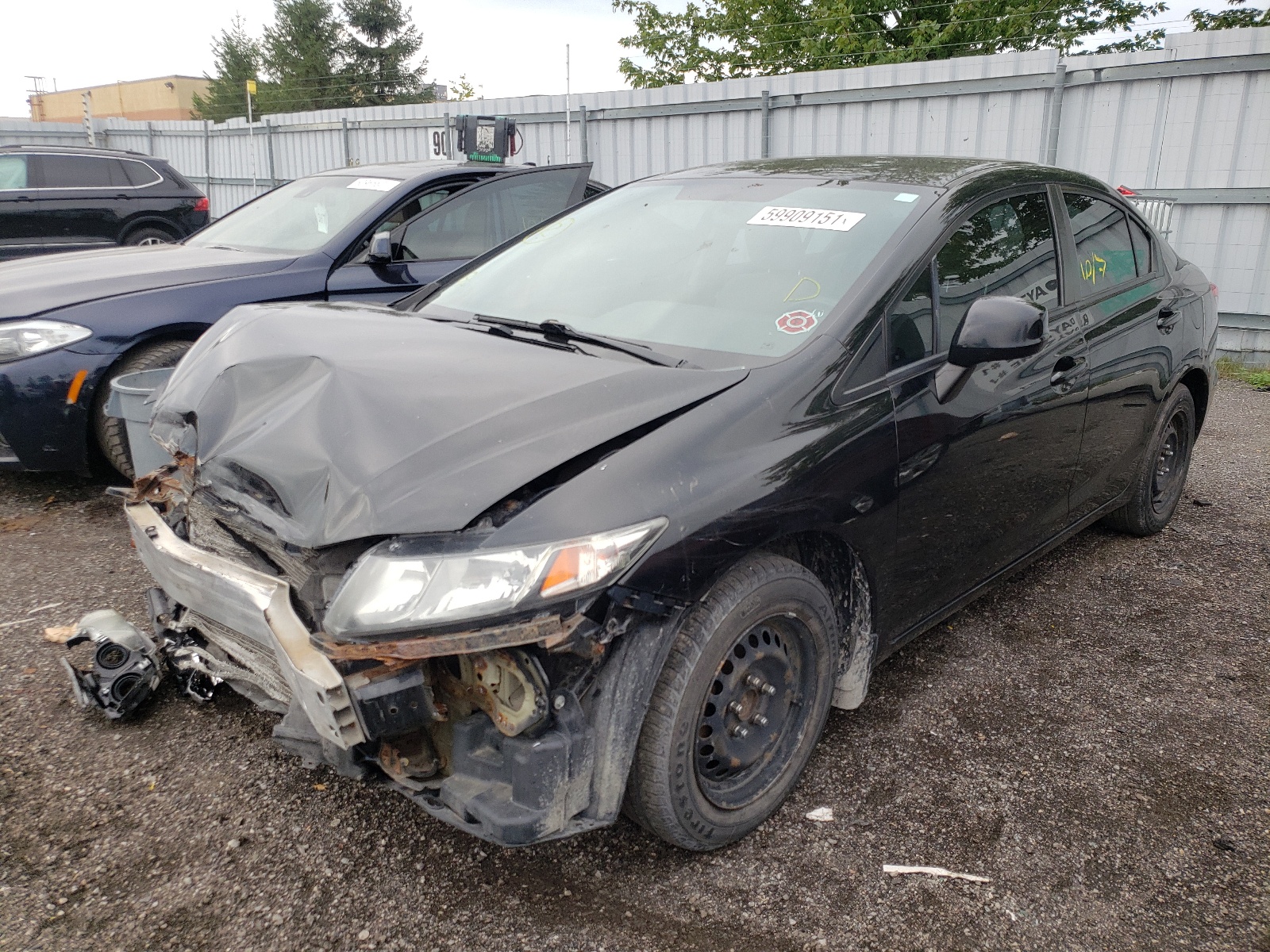 Photo 2 from auction – 2013 HONDA CIVIC LX with VIN 2HGFB2E47DH010328