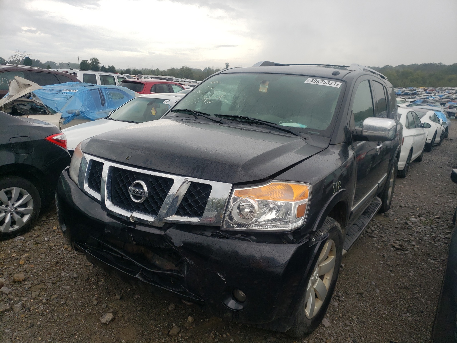 NISSAN ARMADA SV 2013 with VIN 5N1AA0NC8DN609538 - Photo from auction