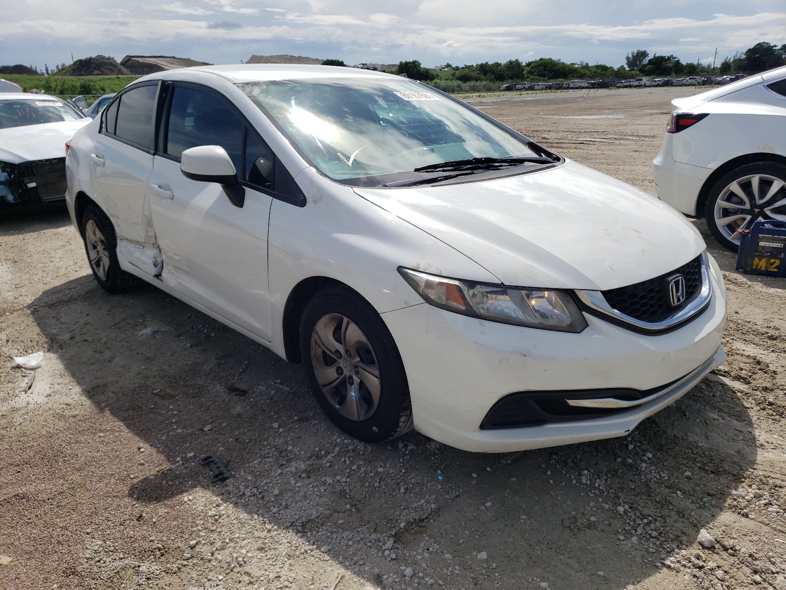 HONDA CIVIC LX 2013 with VIN 19XFB2F51DE093093 - Photo from auction