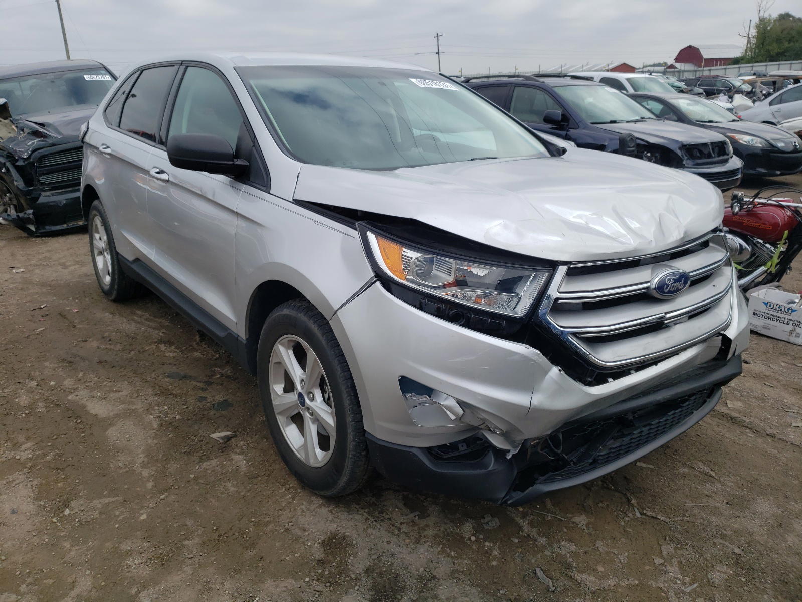 FORD EDGE SE 2015 with VIN 2FMTK3G96FBB90970 - Photo from auction