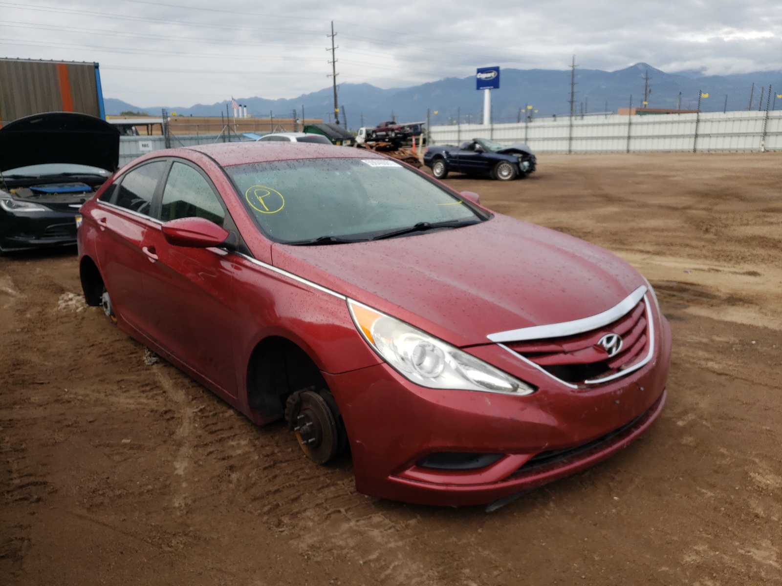HYUNDAI SONATA GLS 2013 with VIN 5NPEB4AC0DH548590 - Photo from auction