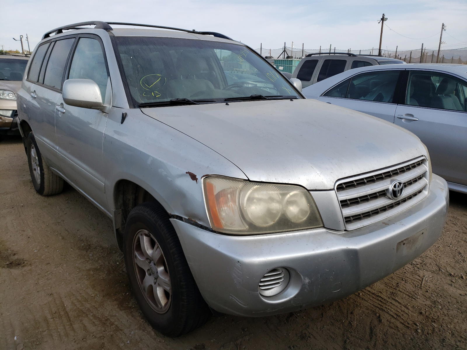 TOYOTA HIGHLANDER 2002 with VIN JTEHF21A620074963 - Photo from auction