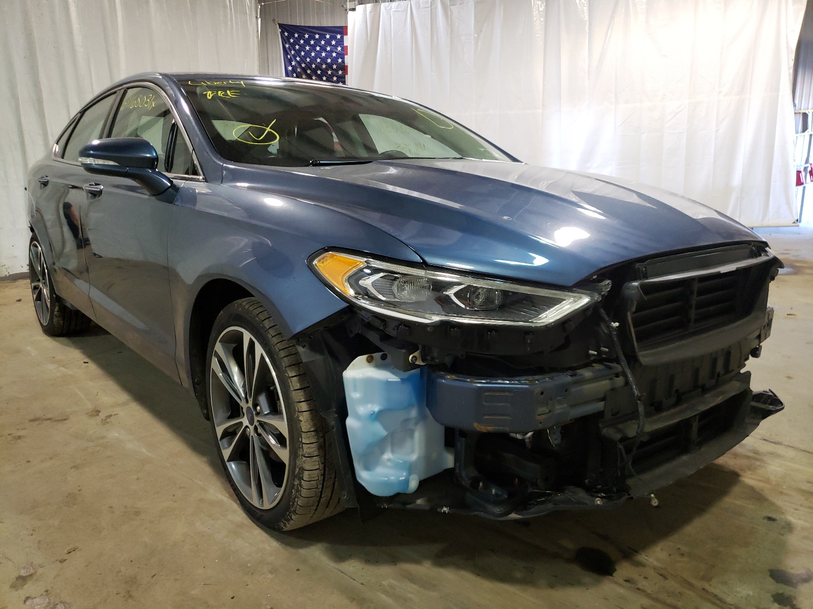 FORD FUSION TIT 2019 with VIN 3FA6P0D97KR168838 - Photo from auction