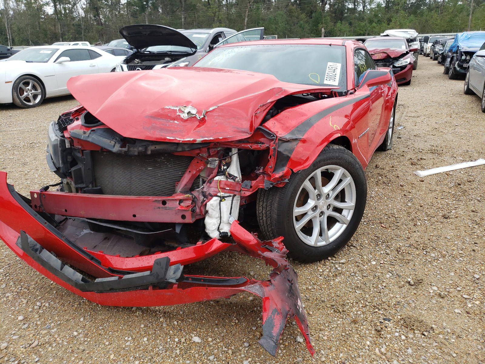 Photo 2 from auction – 2015 CHEVROLET CAMARO LS with VIN 2G1FB1E33F9195192