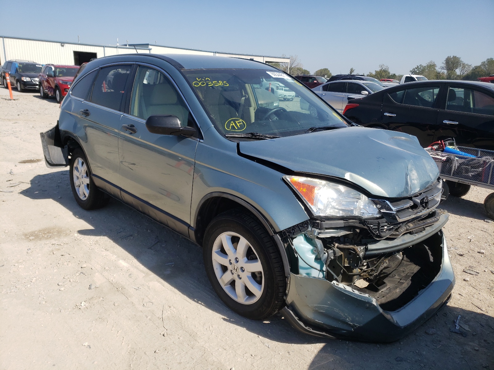 HONDA CR-V SE 2011 with VIN 5J6RE3H45BL003585 - Photo from auction