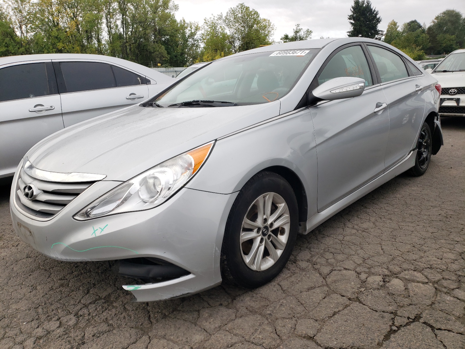 Photo 2 from auction – 2014 HYUNDAI SONATA GLS with VIN 5NPEB4AC9EH870923