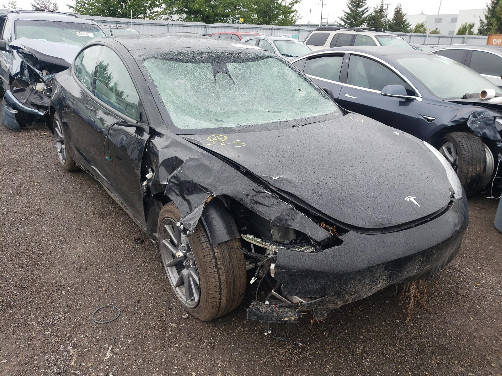 TESLA MODEL 3 2021 with VIN 5YJ3E1EAXMF985825 - Photo from auction