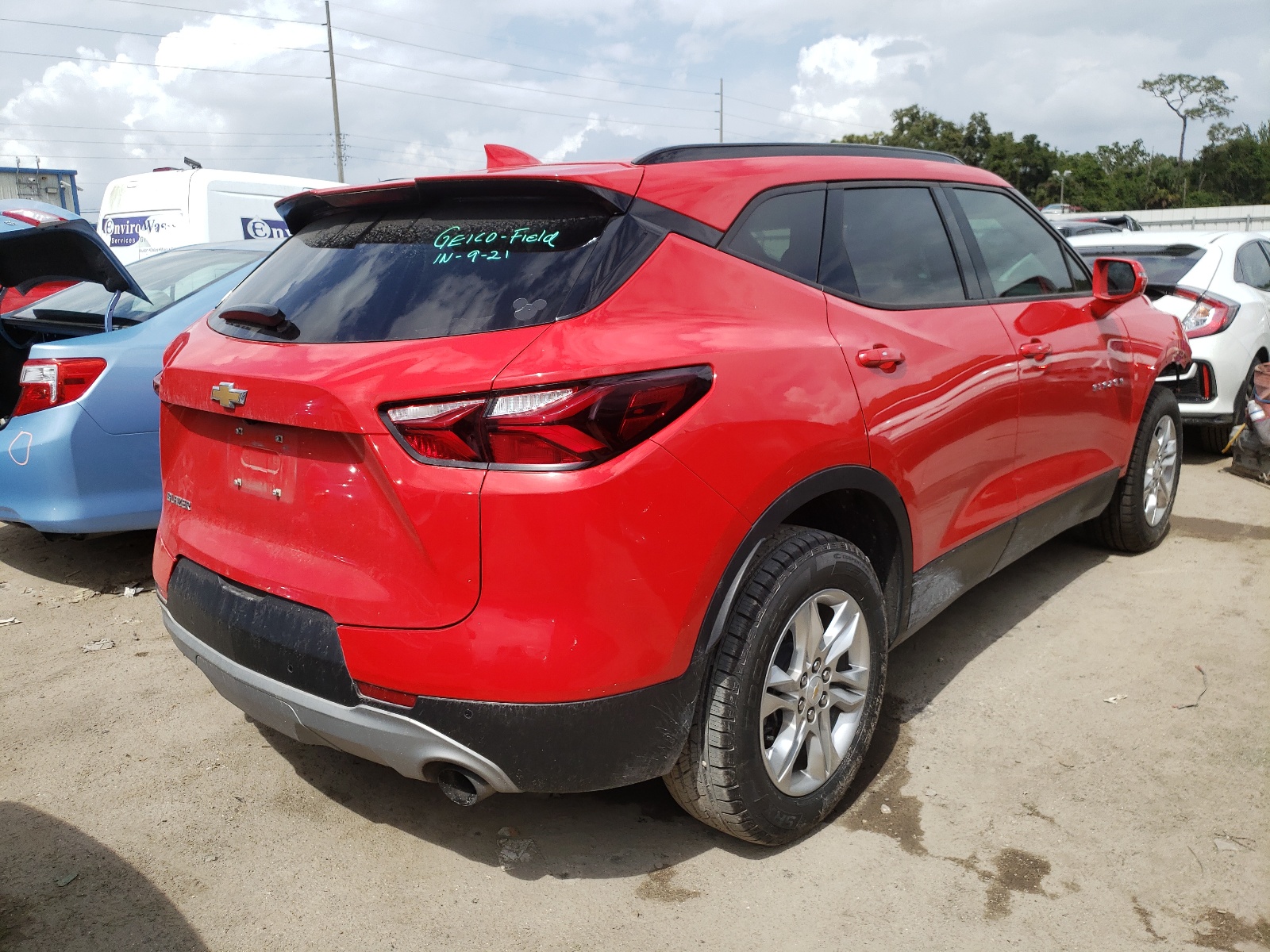 Photo 4 from auction – 2019 CHEVROLET BLAZER 2LT with VIN 3GNKBCRS1KS703831