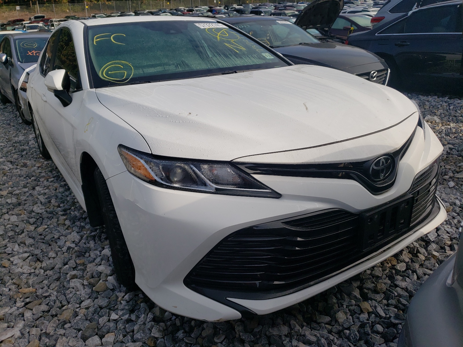 TOYOTA CAMRY LE 2020 with VIN 4T1C11AK2LU335298 - Photo from auction
