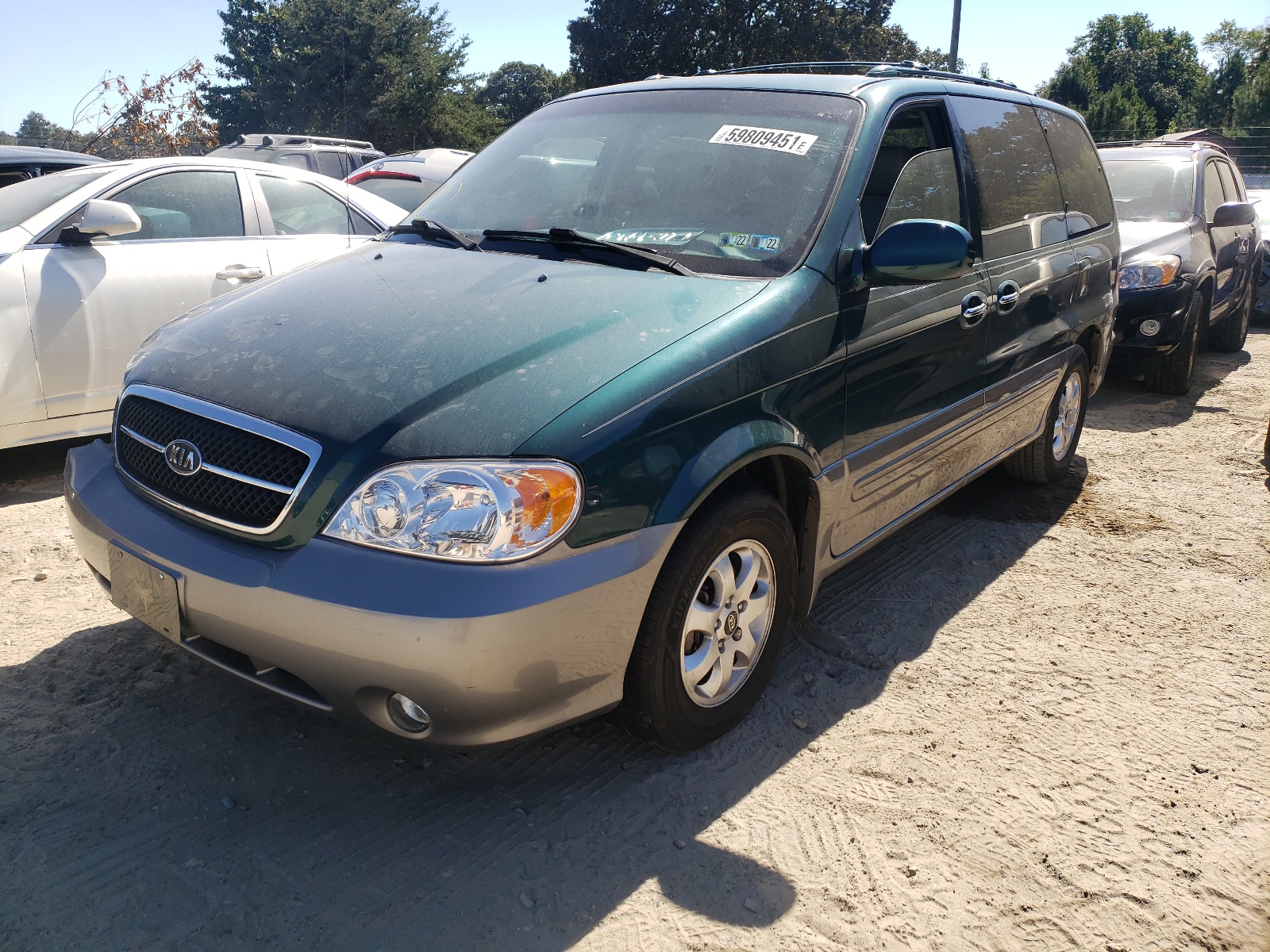 Photo 2 from auction – 2005 KIA SEDONA EX with VIN KNDUP132456671417