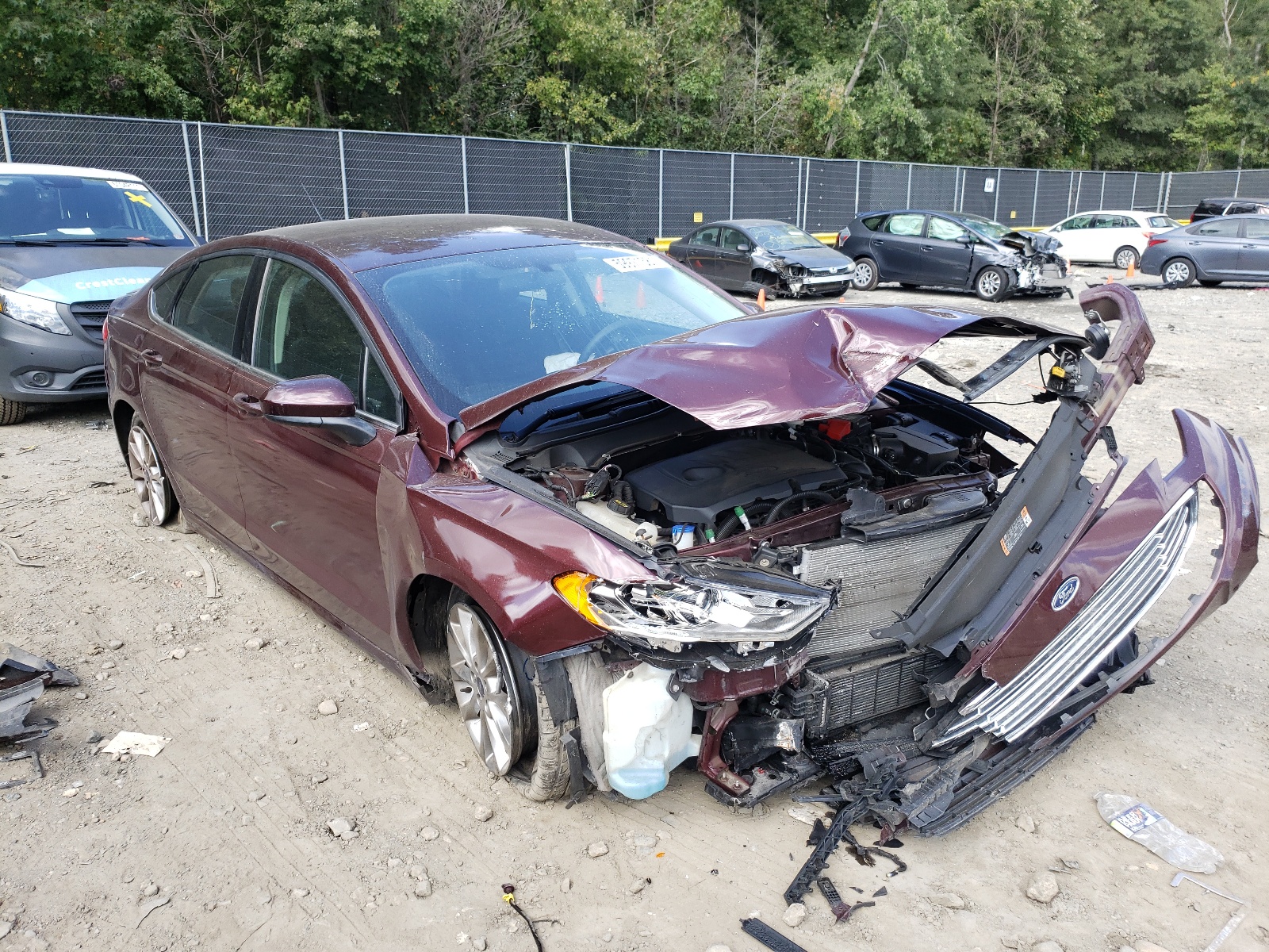 FORD FUSION SE 2017 with VIN 3FA6P0HD2HR122101 - Photo from auction