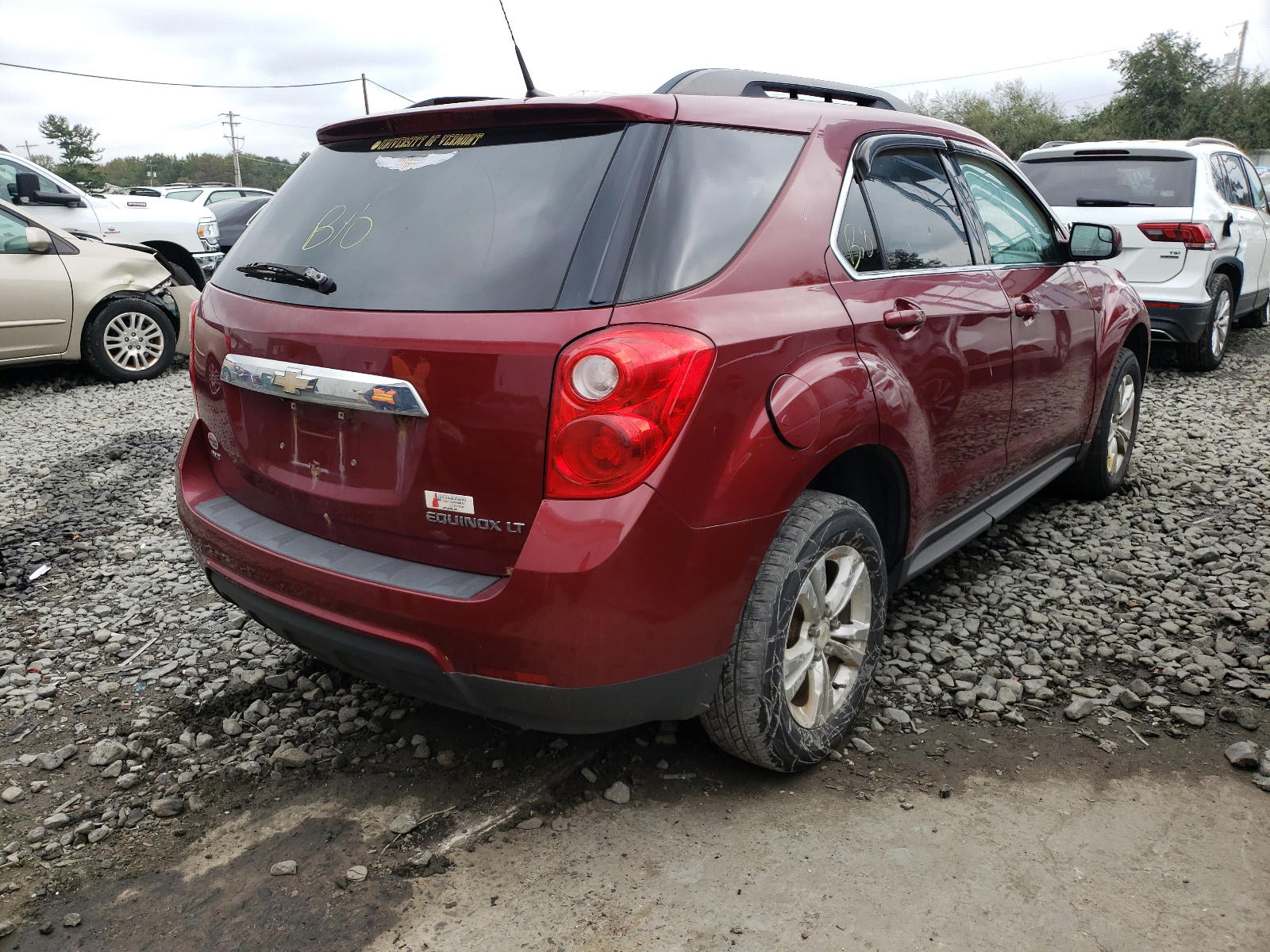 Photo 4 from auction – 2012 CHEVROLET EQUINOX LT with VIN 2GNFLEEK1C6336980