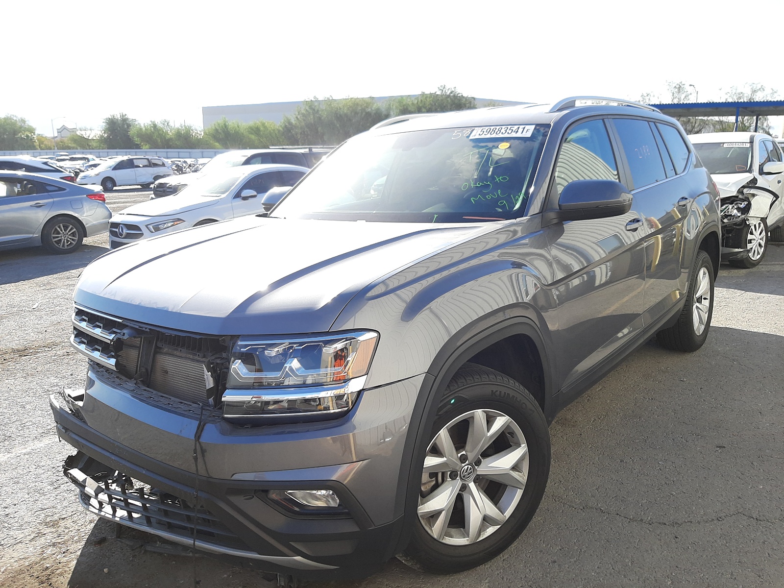 Photo 2 from auction – 2019 VOLKSWAGEN ATLAS SE with VIN 1V2DR2CA2KC524211