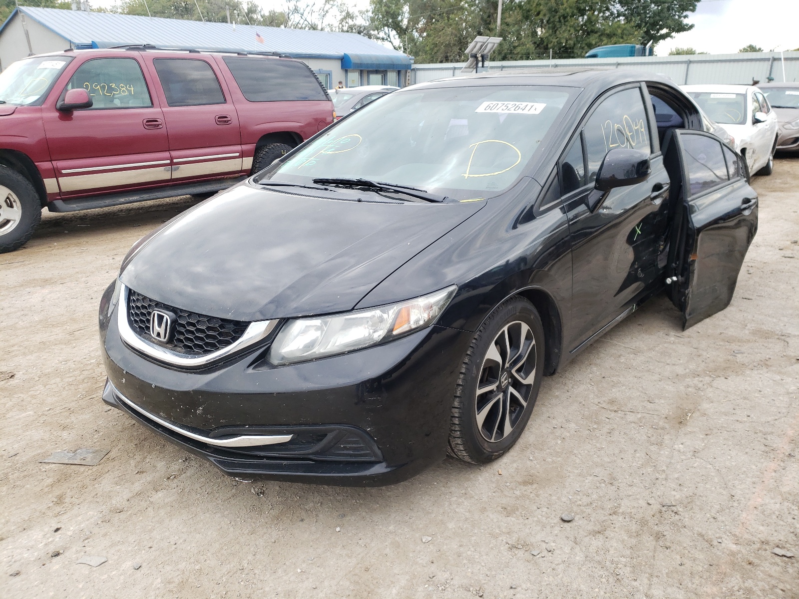 Photo 2 from auction – 2013 HONDA CIVIC EX with VIN 2HGFB2F87DH521829