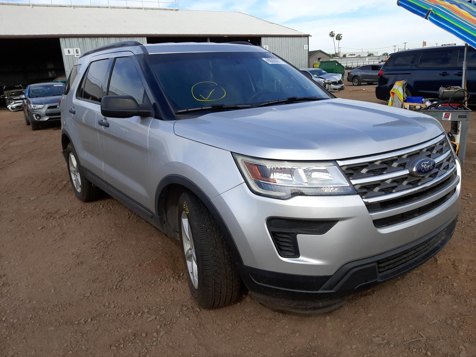 FORD EXPLORER 2018 with VIN 1FM5K7B87JGA98430 - Photo from auction