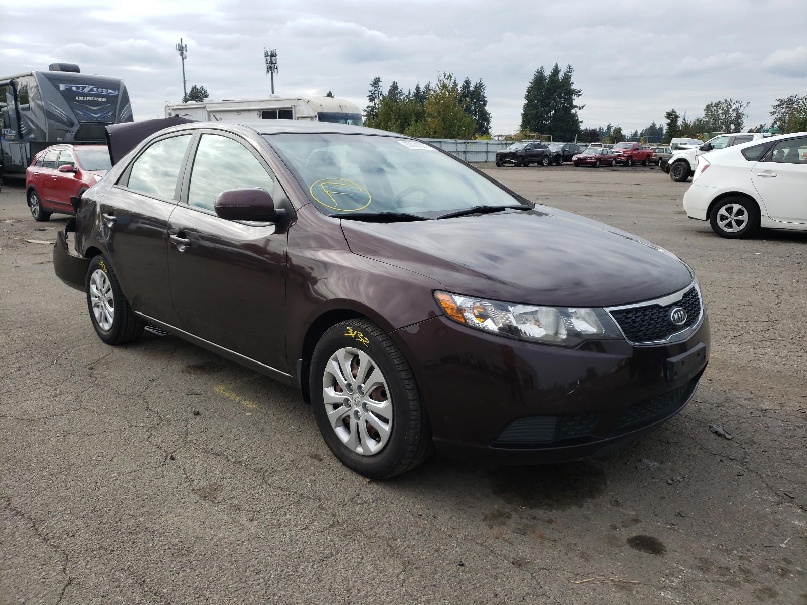 KIA FORTE EX 2011 with VIN KNAFU4A24B5448296 - Photo from auction