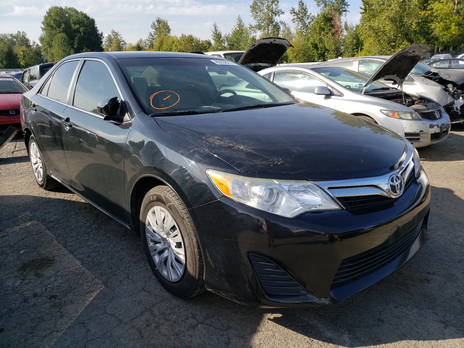 TOYOTA CAMRY L 2014 with VIN 4T4BF1FK0ER375667 - Photo from auction