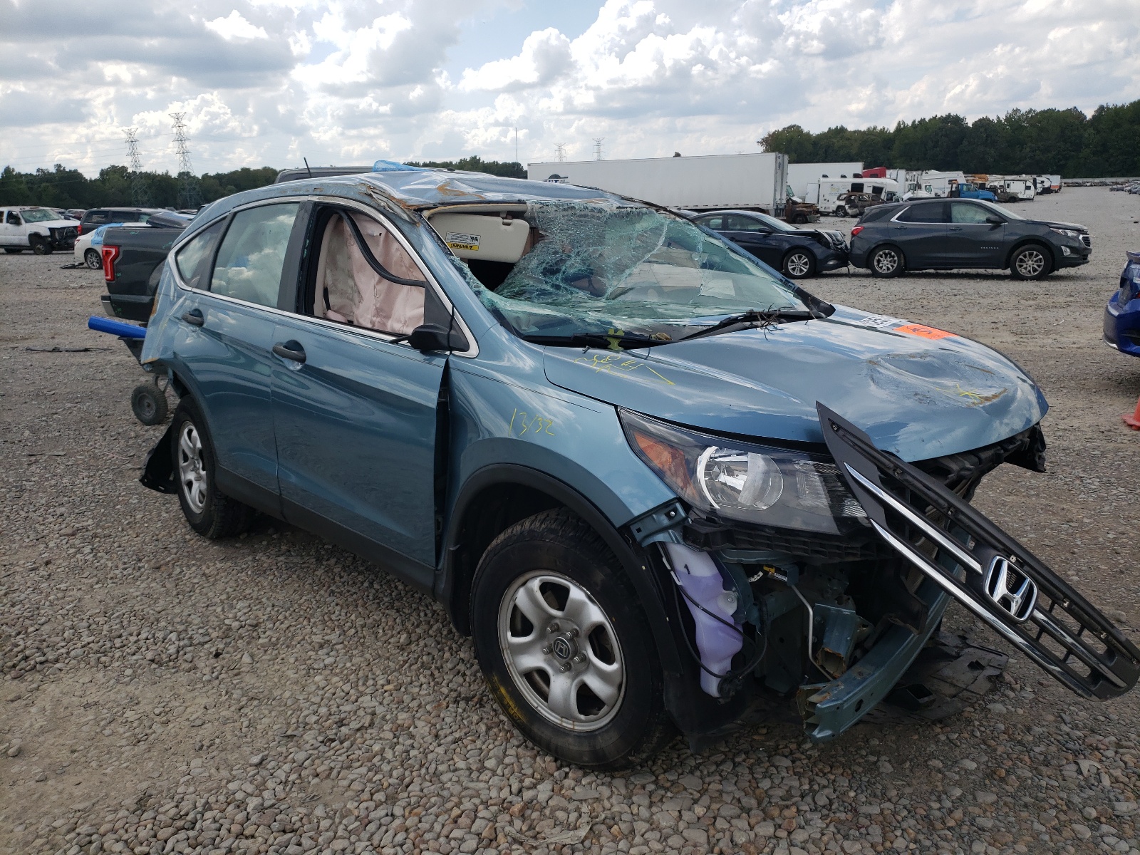 Photo 1 from auction – 2014 HONDA CR-V LX with VIN 2HKRM3H39EH508246