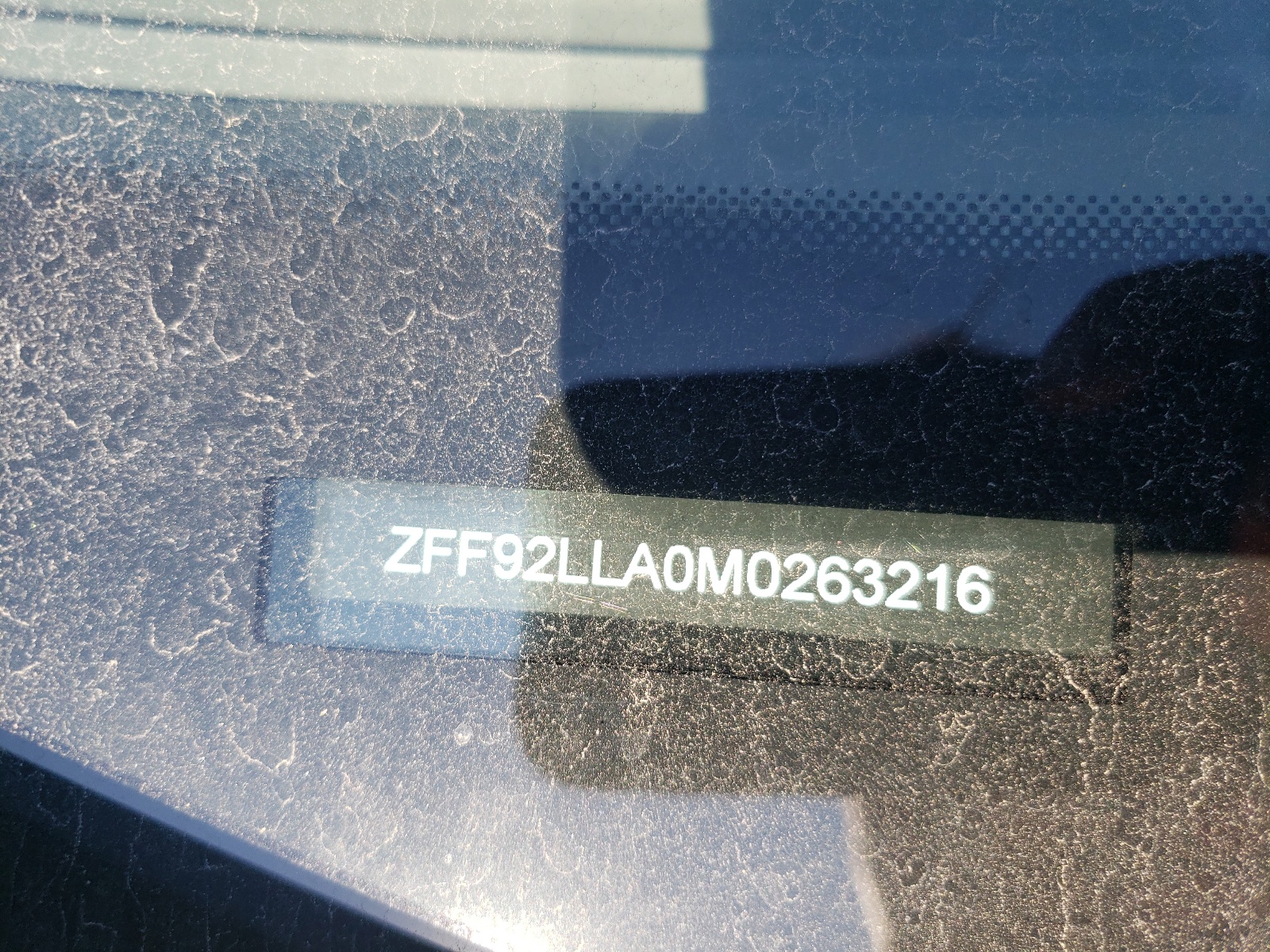 Photo 10 from auction – 2021 FERRARI F8 SPIDER with VIN ZFF93LMAXM0260691