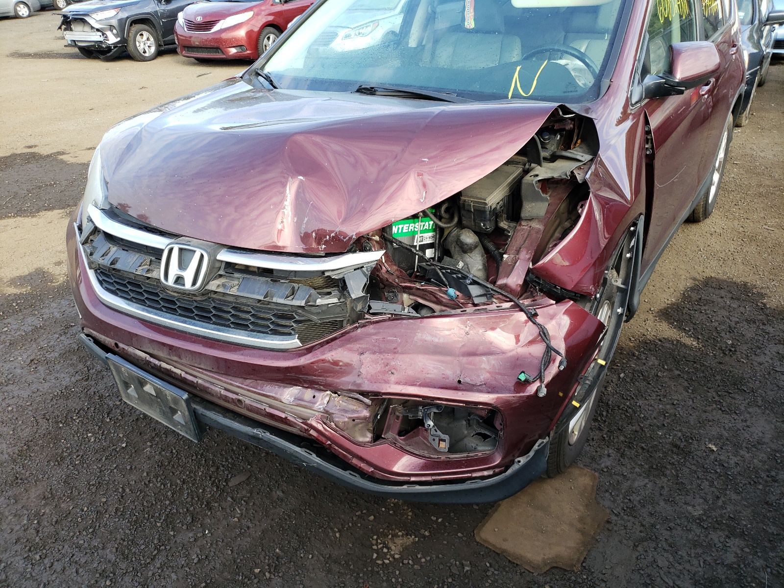 Photo 9 from auction – 2016 HONDA CR-V EXL with VIN 5J6RM4H77GL032791