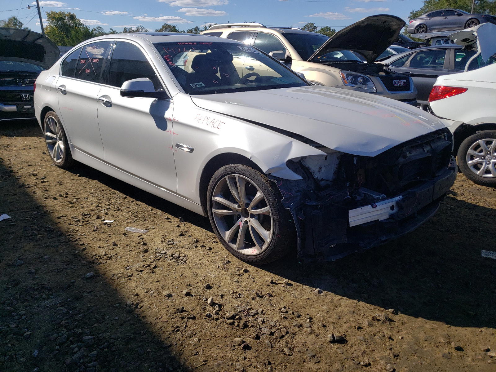 BMW 535 D 2014 with VIN WBAXA5C52ED690542 - Photo from auction