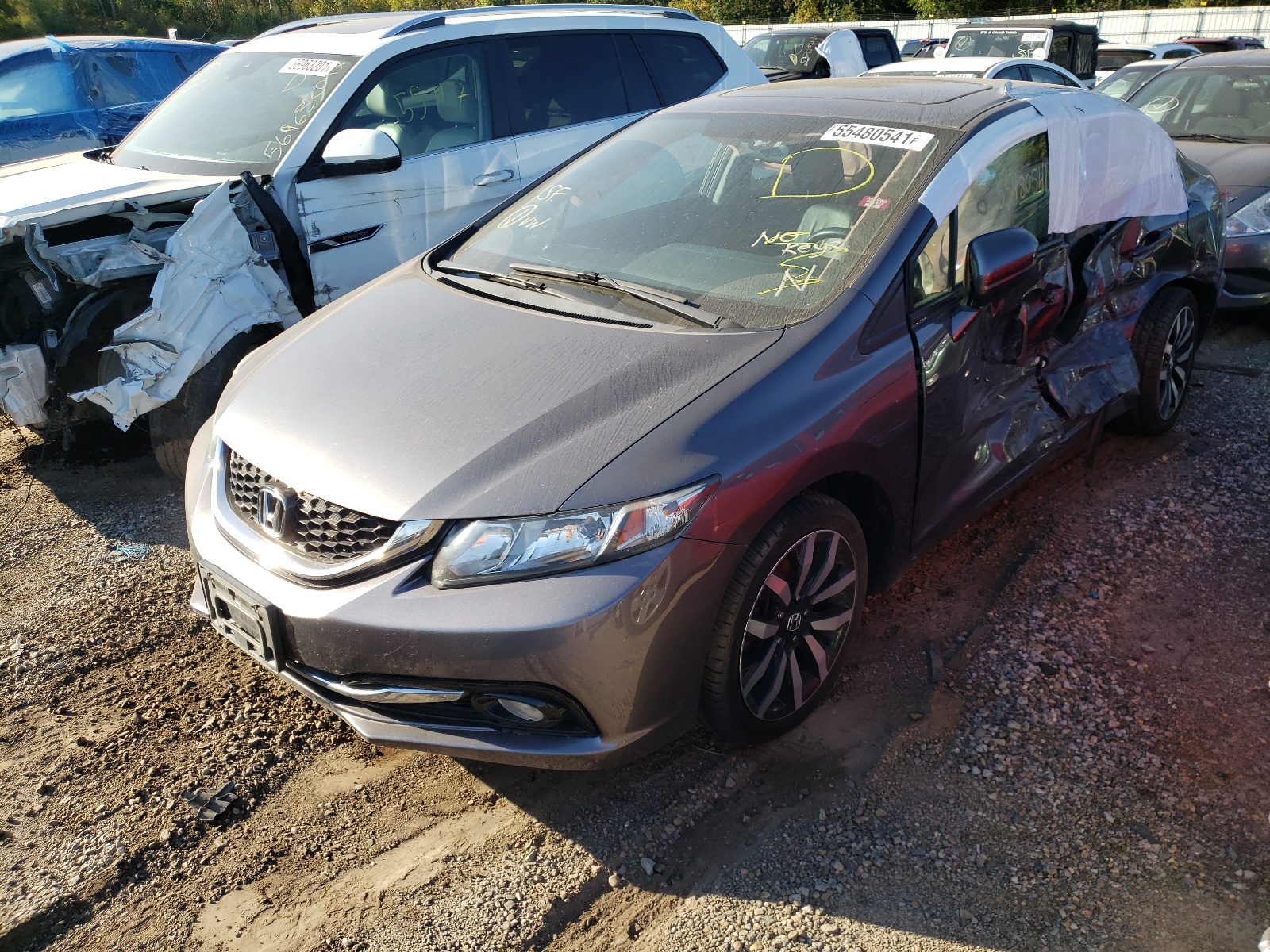 Photo 2 from auction – 2015 HONDA CIVIC EXL with VIN 19XFB2F98FE039053