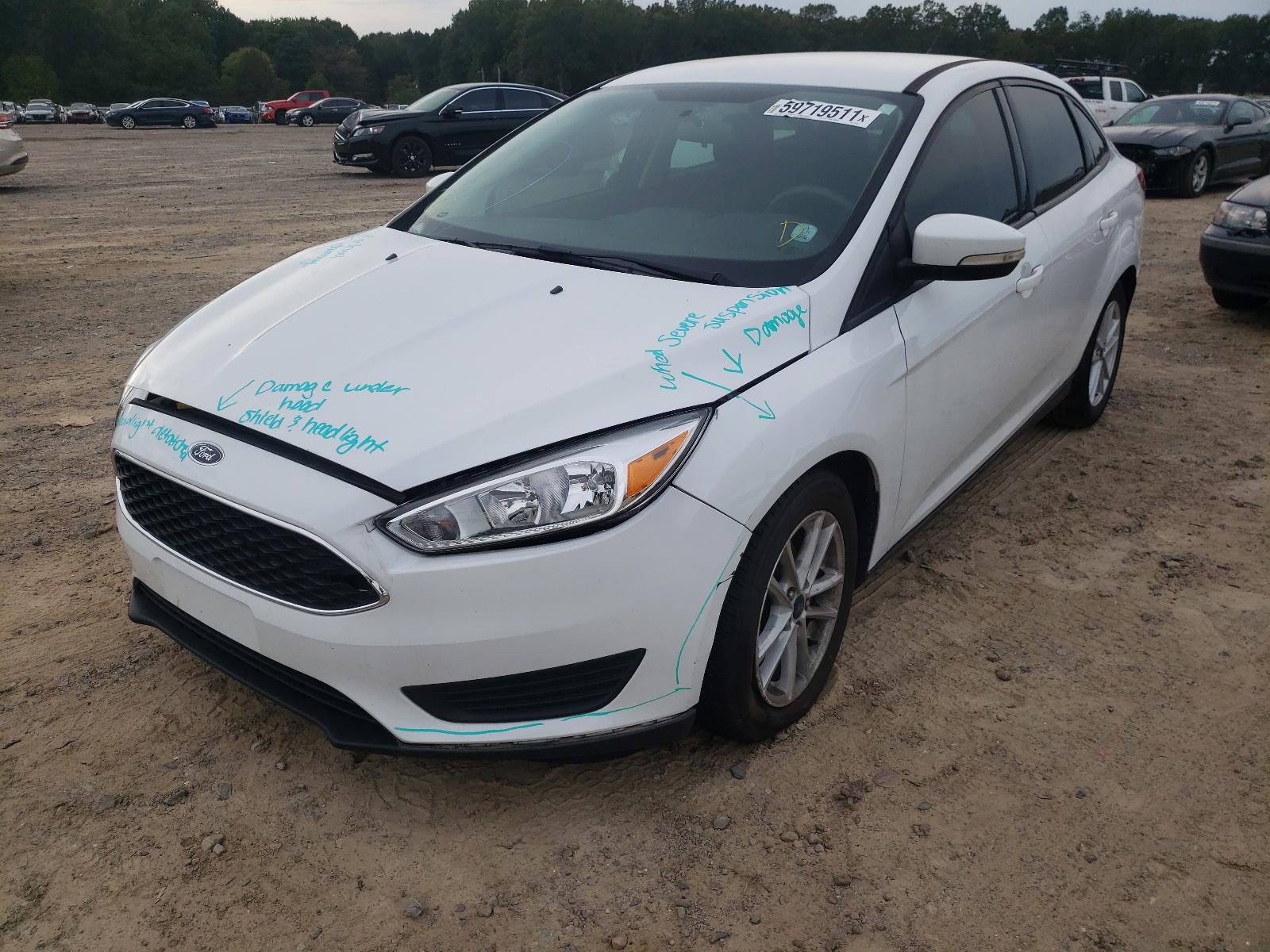 Photo 2 from auction – 2017 FORD FOCUS SE with VIN 1FADP3F24HL227893